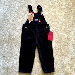 OSH KOSH B’gosh Black Corduroy Overalls NWT Size 18 months